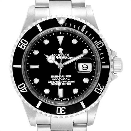 Photo of Rolex Submariner 40mm Black Dial Steel Mens Watch 16610 Box