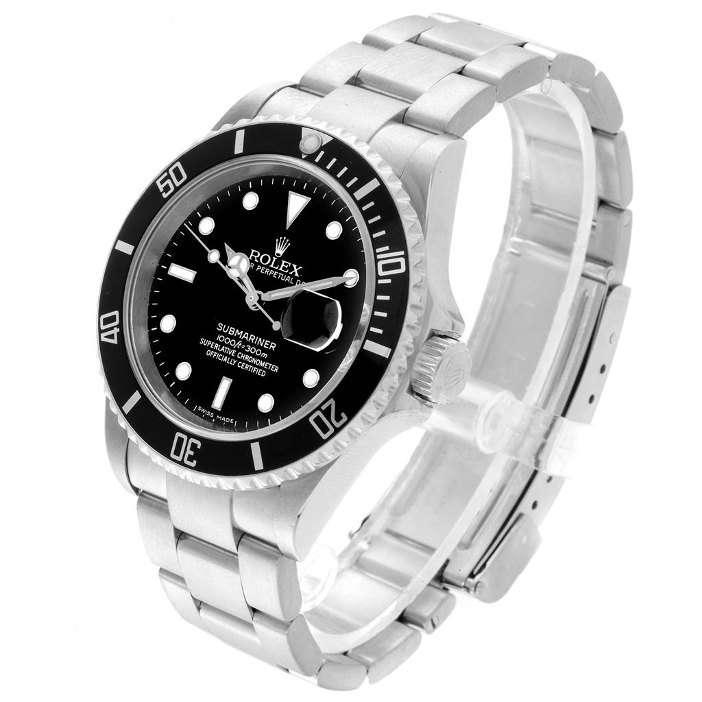 Rolex Submariner 40mm Black Dial Oyster Bracelet Mens Watch Box Swisswatchexpo