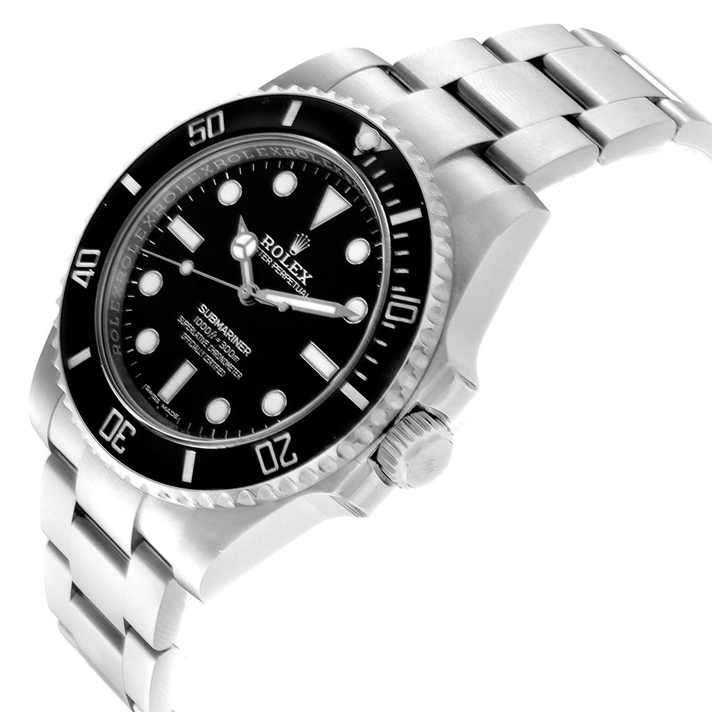 Rolex Submariner Ceramic Bezel Oyster Bracelet Steel Mens Watch 114060 ...