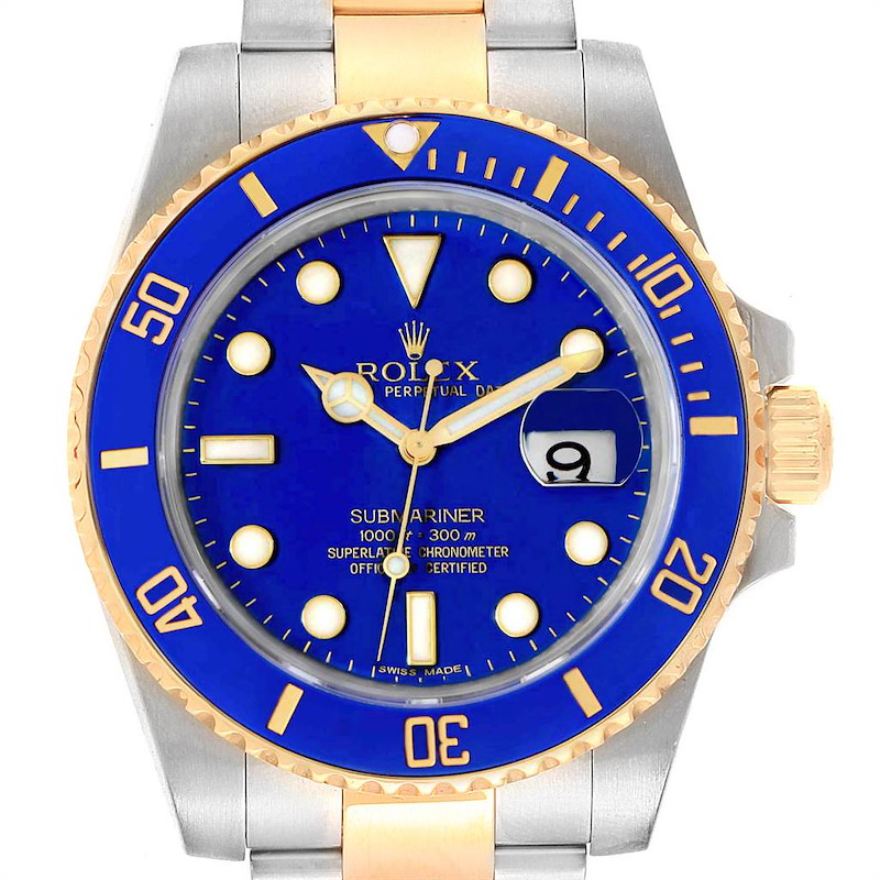 Rolex Submariner Blue Dial Steel Yellow Gold Mens Watch 116613 PARTIAL PAYMENT LISTING** SwissWatchExpo