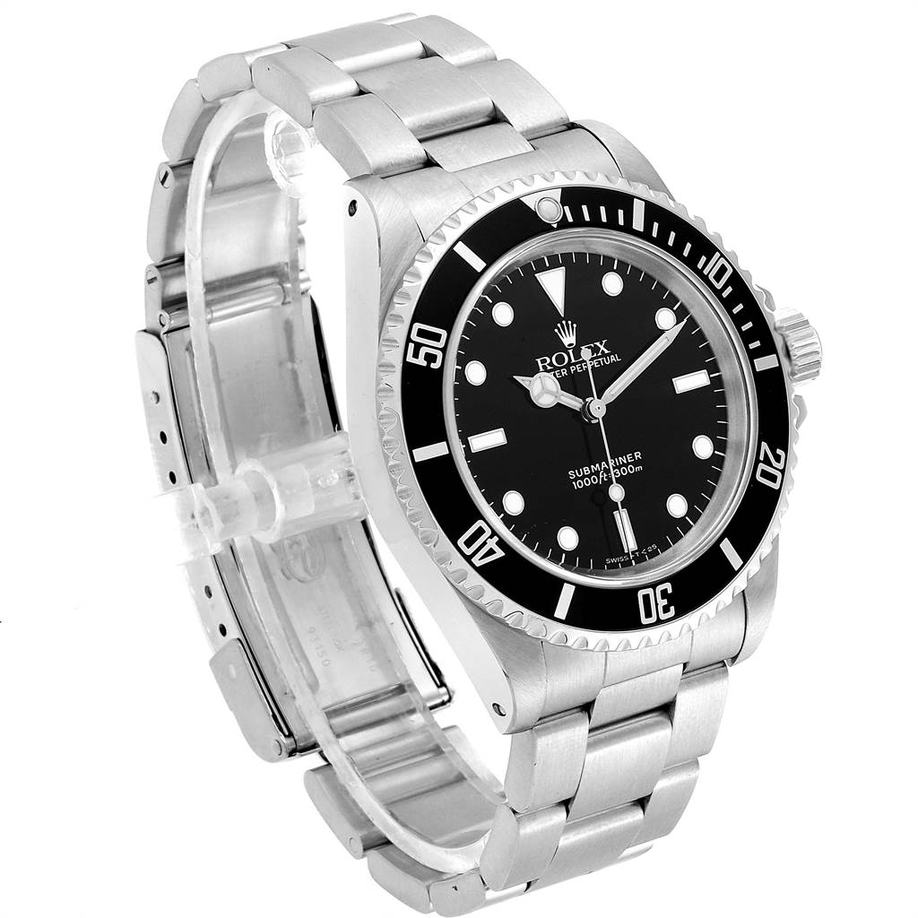 Rolex Submariner 40mm 2-Liner Automatic Steel Mens Watch 14060 Extra ...