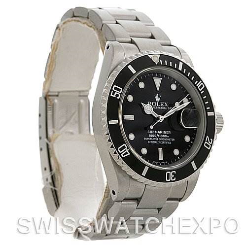 Rolex Submariner Mens Ss Watch 16610 Year 2001-2002 SwissWatchExpo