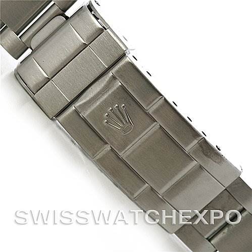 The image shows the clasp and part of the bracelet of a Rolex Submariner 16610 Men's Stainless Steel Black Dial 16610 Men's Stainless Steel Black Dial watch.