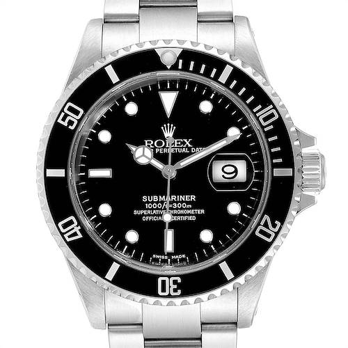 Photo of Rolex Submariner Date 40 Stainless Steel Automatic Mens Watch 16610