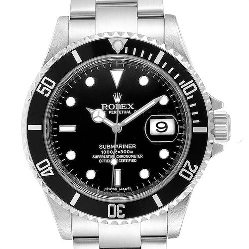 Photo of Rolex Submariner 40mm Black Dial Steel Mens Watch 16610 Box