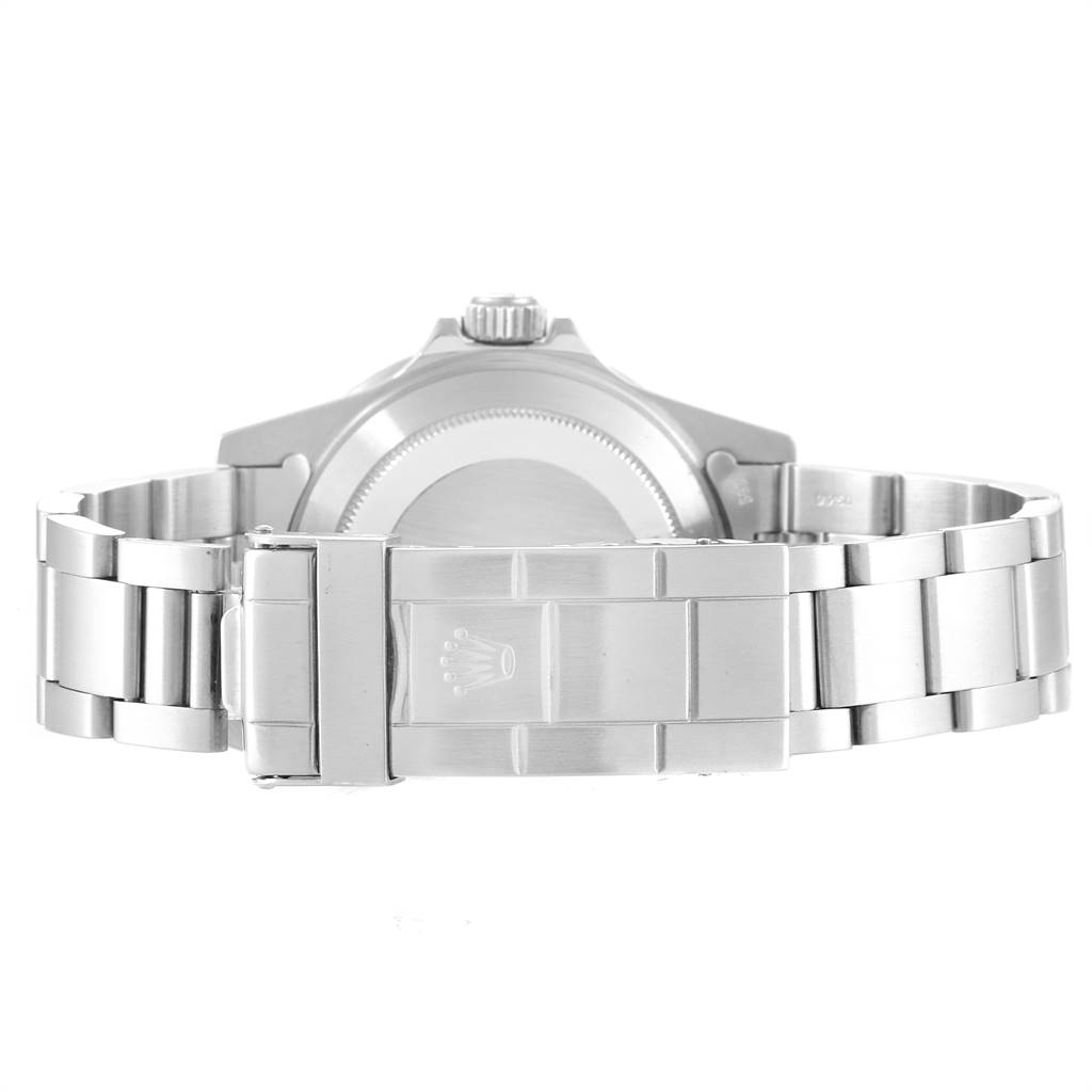 This image shows the back and bracelet of a Rolex Submariner 16800 Men
s Stainless Steel Black Dial 16800 Men
s Stainless Steel Black Dial watch from a rear angle.