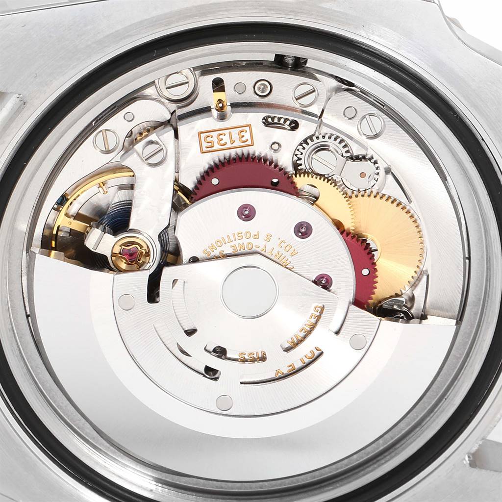 This image shows the internal mechanical movement and components of a Rolex Submariner 116613 Men
s Steel and Gold (two tone) Black Dial 116613 Men
s Steel and Gold (two tone) Black Dial watch.