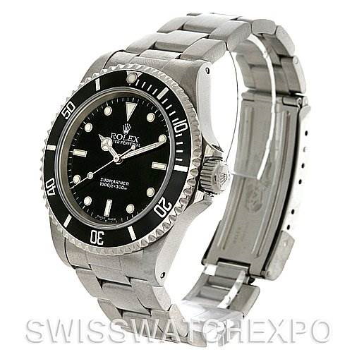 Rolex Submariner Mens Steel Non-Date Watch 14060M SwissWatchExpo