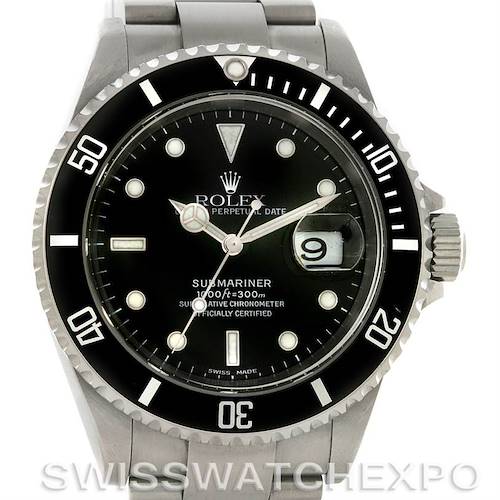 Photo of Rolex Submariner Date Stainless Steel Watch 16610