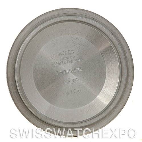 This image shows the inside view of the case back for the Rolex Submariner 16610 Men's Stainless Steel Black Dial 16610 Men's Stainless Steel Black Dial model.