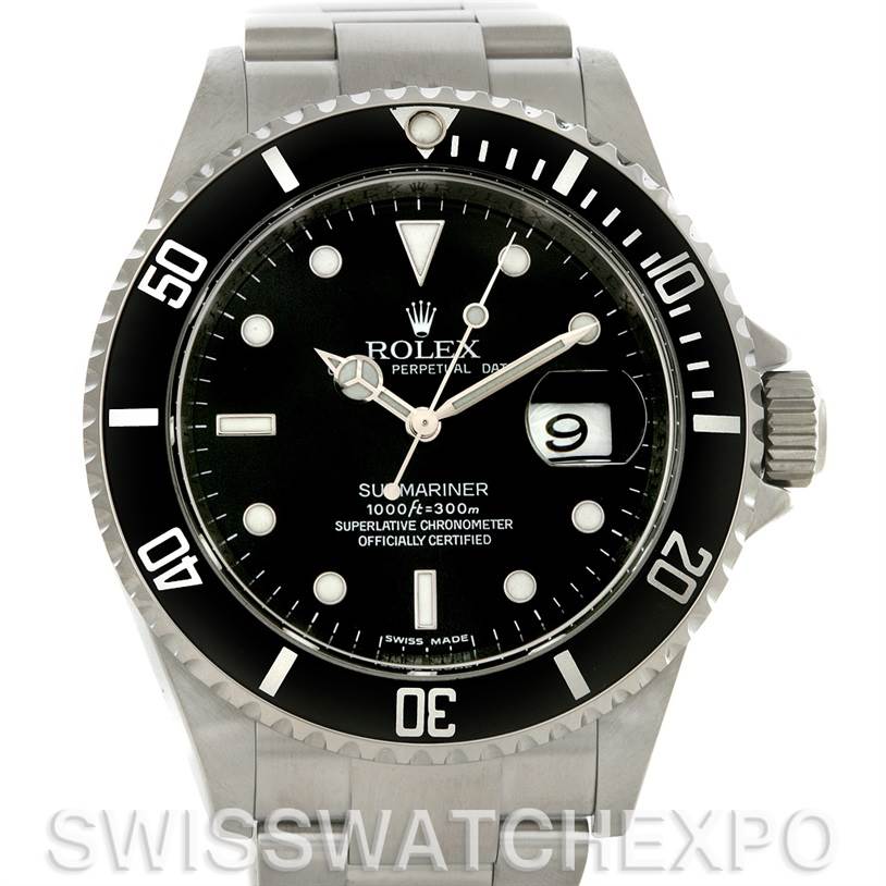 Rolex Submariner Stainless Steel 16610 Stock 4272 SwissWatchExpo