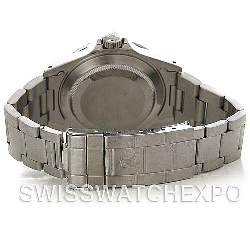 The image shows the back case and bracelet of the Rolex Submariner 14060M Men's Stainless Steel Black Dial 14060M Men's Stainless Steel Black Dial watch with the clasp visible.