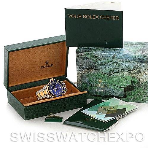 This image shows a Rolex watch, not a Bentley model by Breitling, displayed in its case with accompanying manuals and packaging.