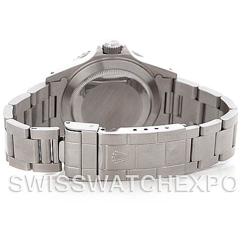 The image shows the back and bracelet clasp of a Rolex Submariner 14060 Men's Stainless Steel Black Dial 14060 Men's Stainless Steel Black Dial watch.