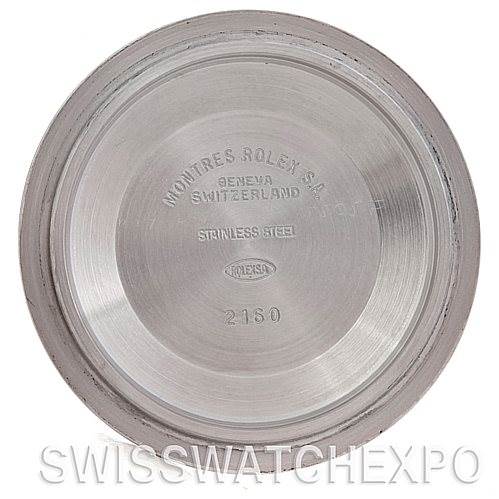 This image shows the interior side of the back case of a Rolex Submariner 16613 Men's Steel and Gold (two tone) Blue Dial 16613 Men's Steel and Gold (two tone) Blue Dial watch.