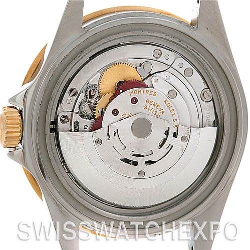 This image shows the back, internal mechanical movement of the Rolex Submariner 16613 Men's Steel and Gold (two tone) Blue Dial 16613 Men's Steel and Gold (two tone) Blue Dial.