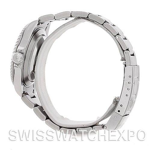 The image shows a side view of a Rolex Submariner 16610 Men's Stainless Steel Black Dial 16610 Men's Stainless Steel Black Dial watch, focusing on the bracelet and crown.