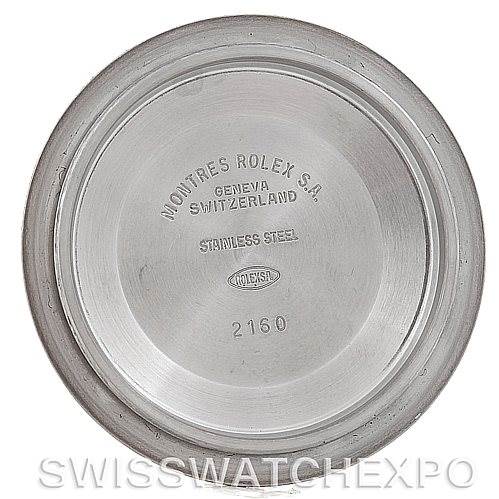 This image shows the inside case back of a Rolex Submariner 16613 Men's Steel and Gold (two tone) Black Dial 16613 Men's Steel and Gold (two tone) Black Dial watch, featuring the brand name, model, and specifications.