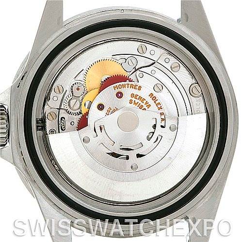 This image shows the internal mechanical movement of a Rolex Submariner 16610 Men's Stainless Steel Black Dial 16610 Men's Stainless Steel Black Dial watch, viewed from the back.