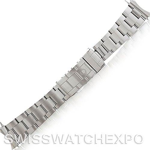 The image shows the metal bracelet of a Rolex Submariner 14060 Men's Stainless Steel Black Dial 14060 Men's Stainless Steel Black Dial watch, viewed flat from above.