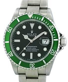 Photo of Rolex 50th Anniversary Green Submariner Steel Watch 16610V