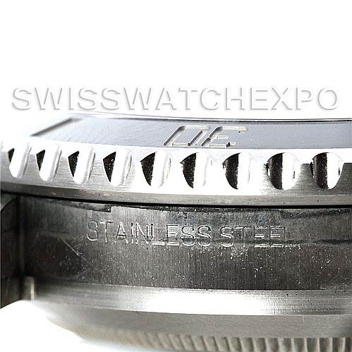 The image shows a close-up of the bezel and engraved side of a Rolex Submariner 116610 Men's Stainless Steel Black Dial 116610 Men's Stainless Steel Black Dial watch, highlighting the "Stainless Steel" marking.