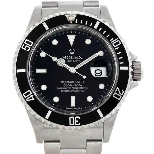 Photo of Rolex Submariner Mens Steel Date Watch 16610