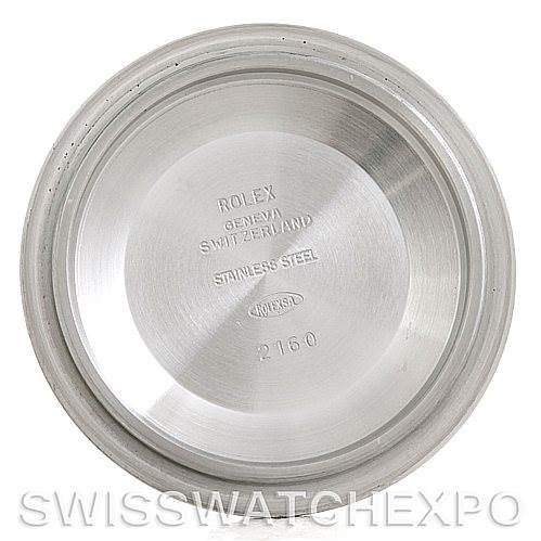 The image shows the inside of the case back for a Rolex Submariner 16610 Men
s Stainless Steel Black Dial 16610 Men
s Stainless Steel Black Dial watch.