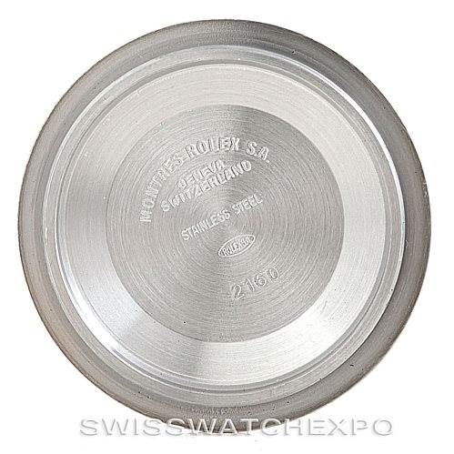 This is the back cover of a Rolex Submariner 16613 Men's Steel and Gold (two tone) Blue Dial 16613 Men's Steel and Gold (two tone) Blue Dial watch.