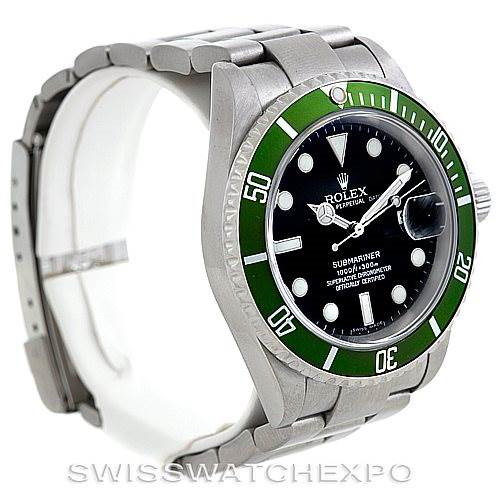 Rolex Green Submariner Steel Watch 16610T SwissWatchExpo