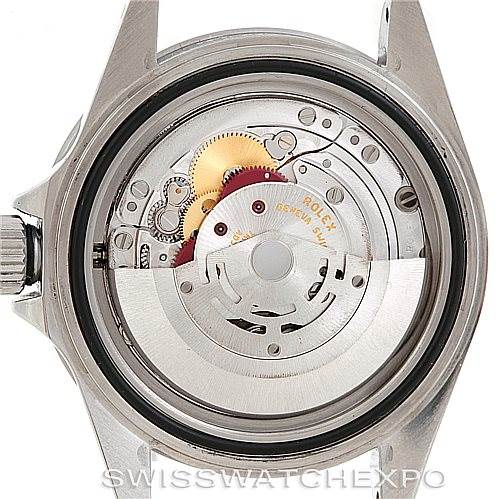 This shows the internal mechanical movement of the Rolex Submariner 14060 Men
s Stainless Steel Black Dial 14060 Men
s Stainless Steel Black Dial watch, viewed from the back.