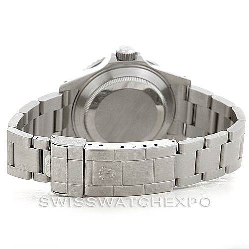 This image shows the rear view of a Rolex Submariner 16610 Men's Stainless Steel Black Dial 16610 Men's Stainless Steel Black Dial watch, primarily displaying the case back, bracelet, and clasp.