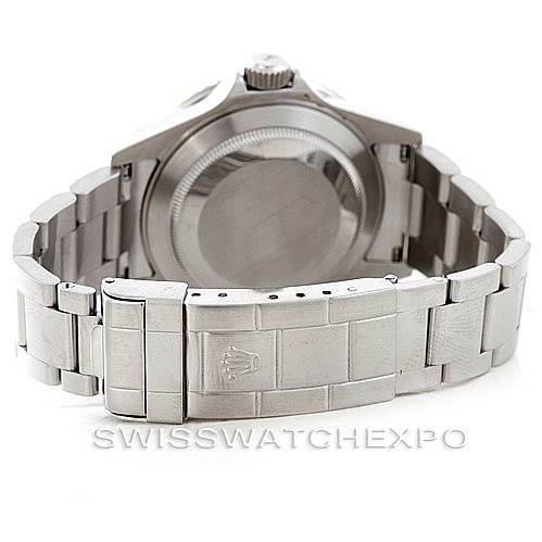 The image shows the back case and metal bracelet of a Rolex Submariner 16610 Men's Stainless Steel Black Dial 16610 Men's Stainless Steel Black Dial watch from a rear angle.