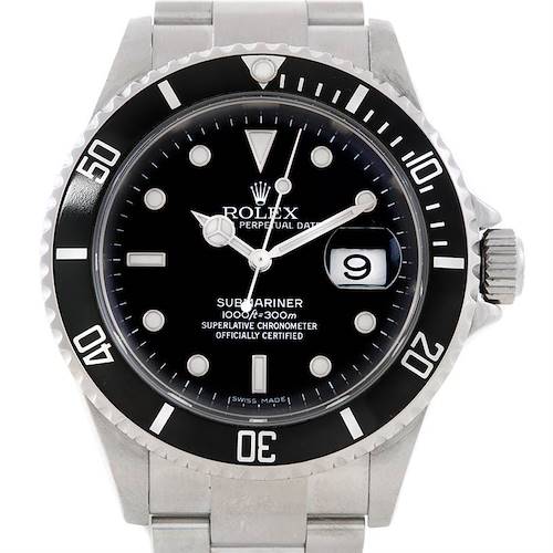 Photo of Rolex Submariner Mens Steel Date Watch 16610