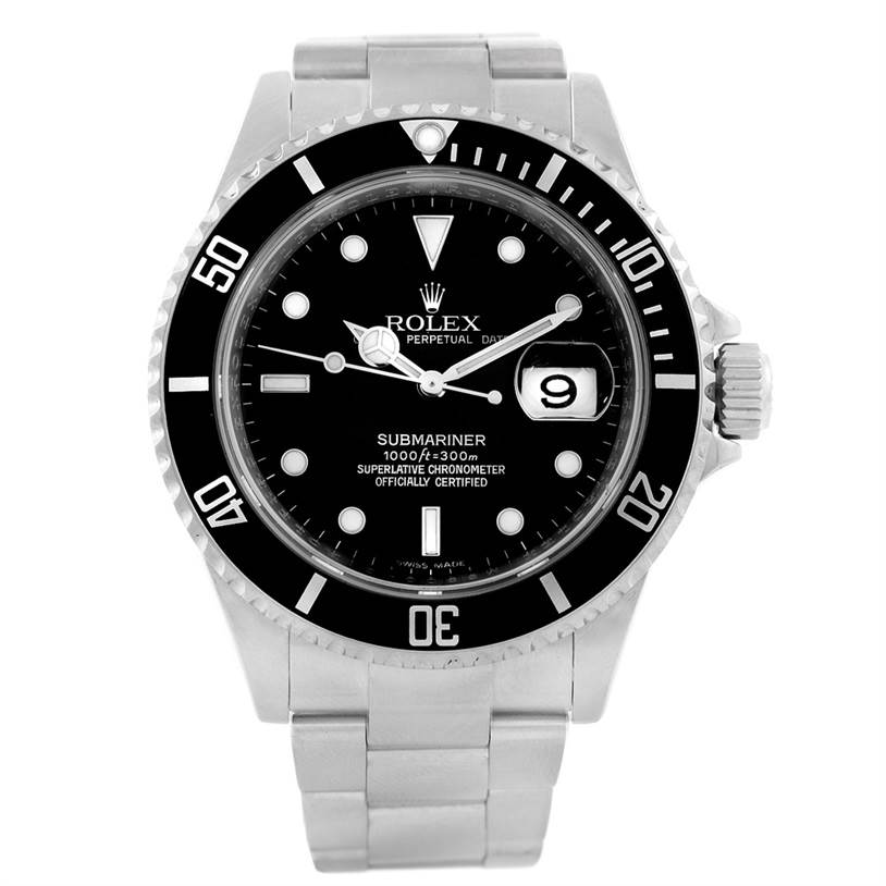 Rolex Submariner Mens Stainless Steel Date Watch 16610 Year 2007 ...