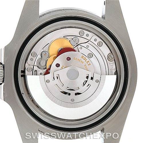 This image shows the movement mechanism of the Rolex Submariner 114060 Men
s Stainless Steel Black Dial 114060 Men
s Stainless Steel Black Dial watch, viewed from the case back.