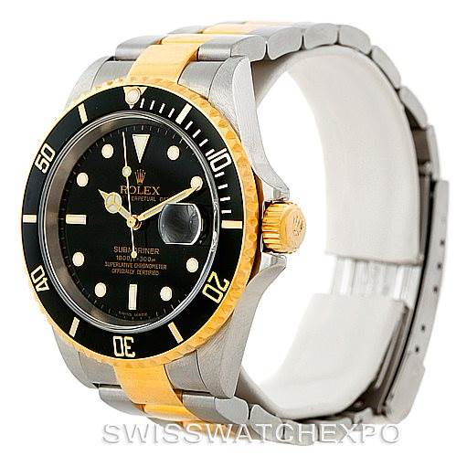 Rolex Submariner Steel and Yellow Gold Watch 16613 SwissWatchExpo