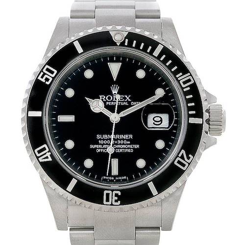 Photo of Rolex Submariner Mens Stainless Steel Date Watch 16610