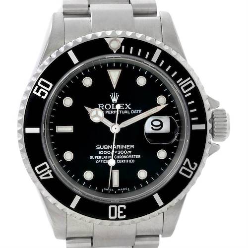Photo of Rolex Submariner Mens Stainless Steel Date Watch 16610