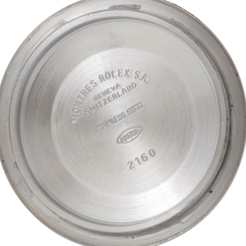 The image shows the inner side of the case back of a Rolex Submariner 16613 Men's Steel and Gold (two tone) Blue Dial 16613 Men's Steel and Gold (two tone) Blue Dial watch.