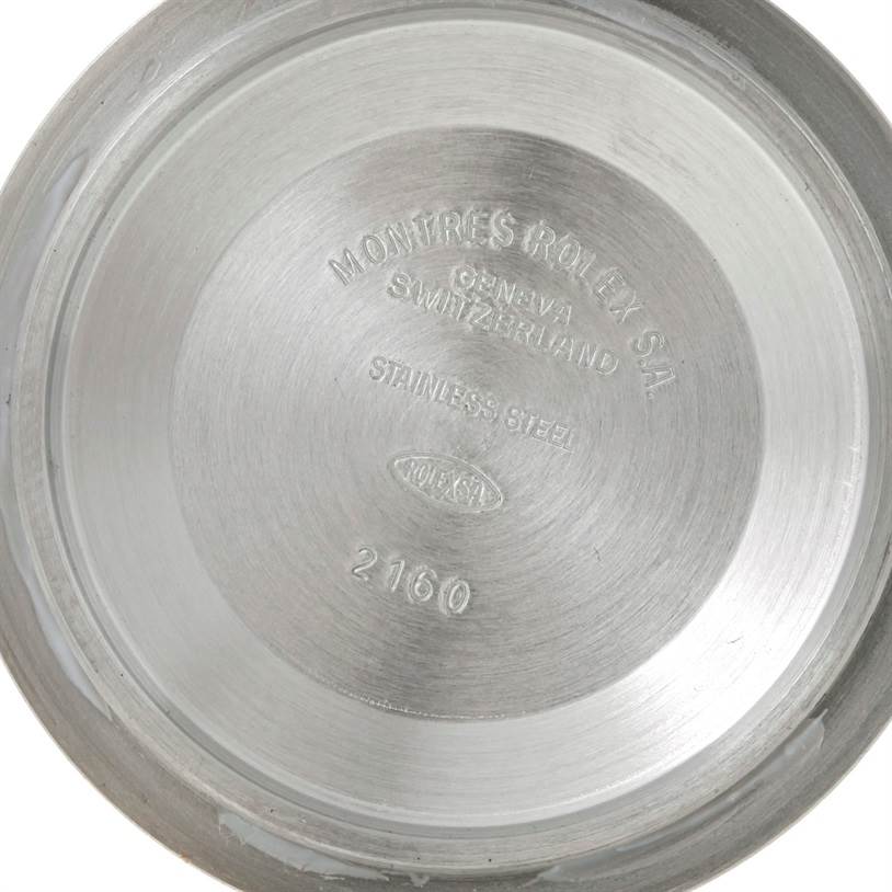 This image shows the inside case back of a Rolex Submariner 16610 Men
s Stainless Steel Black Dial 16610 Men
s Stainless Steel Black Dial watch.