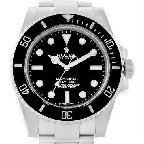 Photo of Rolex Submariner Mens Steel Non Date Watch 114060 Box Papers