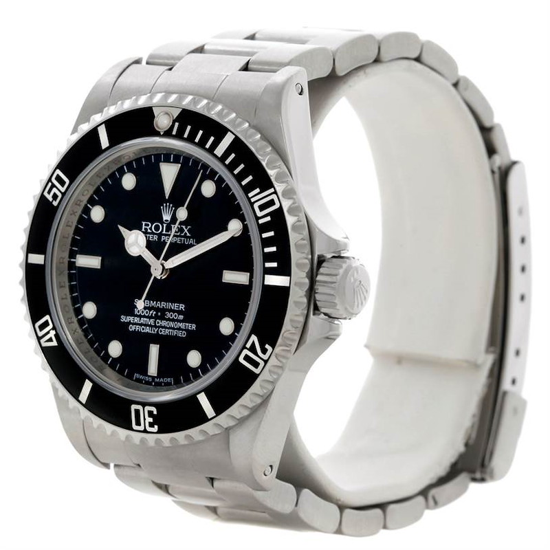 Rolex Submariner Mens Steel Non Date Watch 14060 SwissWatchExpo