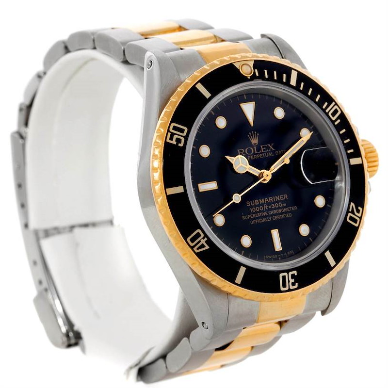 Rolex Submariner Steel and 18K Yellow Gold Watch 16803 SwissWatchExpo