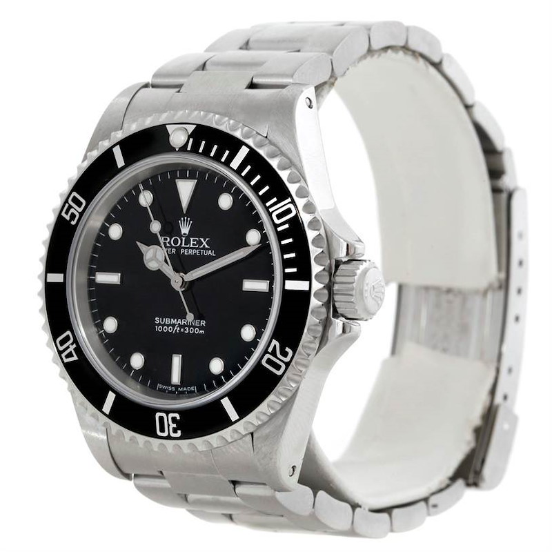 Rolex Submariner Mens Stainless Steel Non Date Watch 14060 SwissWatchExpo
