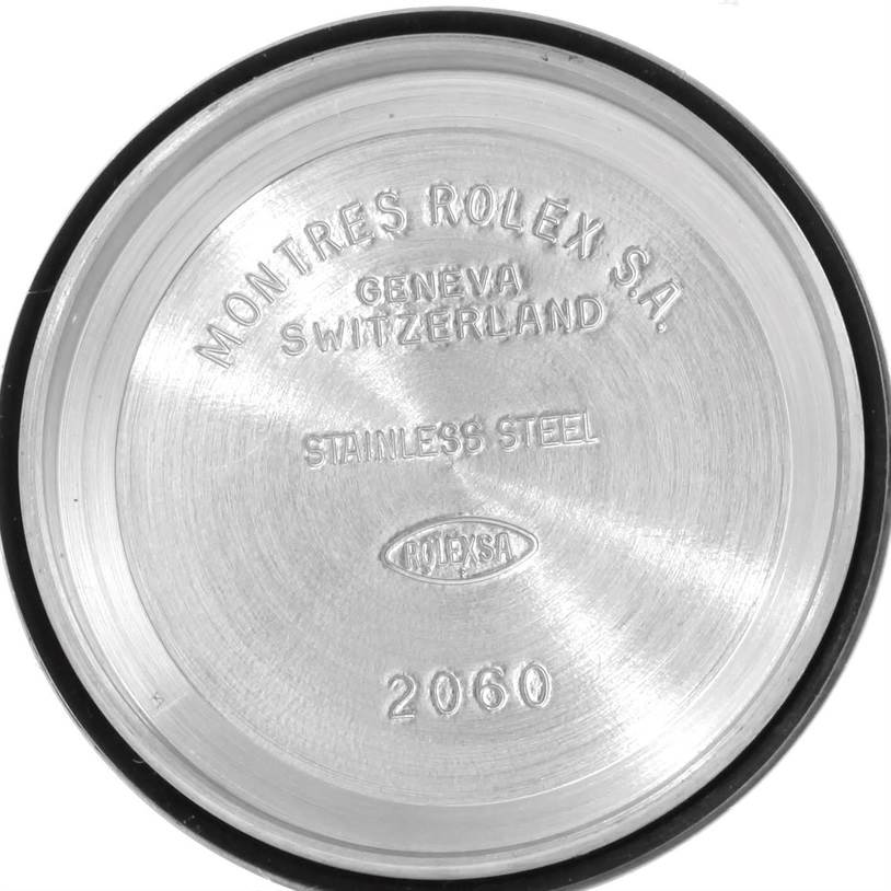 This image shows the stainless steel case back of a Rolex Datejust 79174 Women's Stainless Steel White Dial 79174 Women's Stainless Steel White Dial.