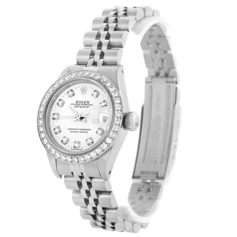 Rolex Datejust Diamond Steel Jubilee Bracelet Ladies Watch 69190 SwissWatchExpo