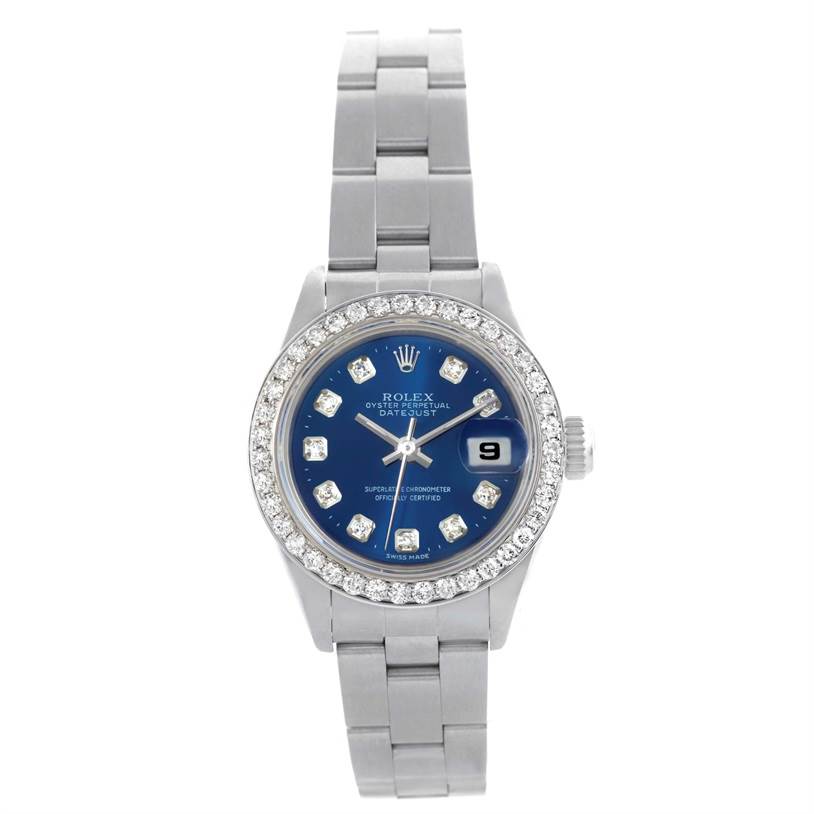 rolex datejust women's blue dial