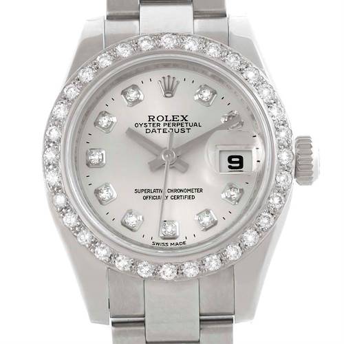 Photo of Rolex Datejust Ladies Stainless Steel Diamond Watch 179160