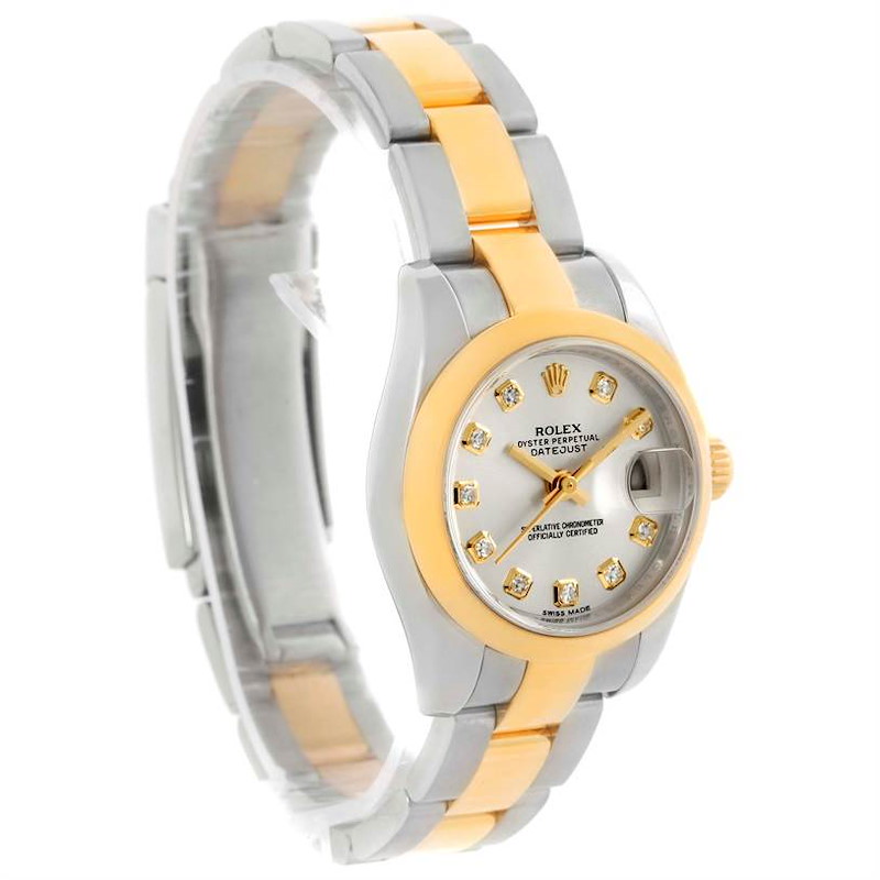 Rolex Datejust Ladies Stainless Steel 18K Yellow Gold Watch 179163 SwissWatchExpo